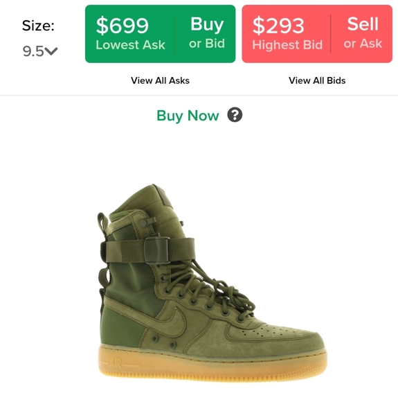 nike sf af1 faded olive